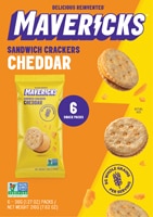 Mavericks Sandwich Crackers Non-GMO Cheddar