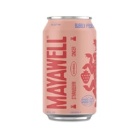 Mayawell Sparkling Soda Prebiotic With Hibiscus Strawberry Ginger