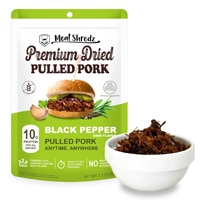 Meat Shredz Premium Dried Pulled Pork Black Pepper Sage