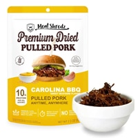 Meat Shredz Premium Dried Pulled Pork Carolina BBQ Sweet Mustard