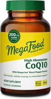 MegaFood High Absorption CoQ10 200 mg + BioPerine