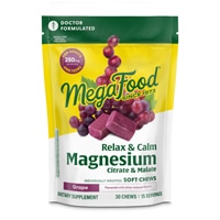 MegaFood Magnesium Citrate & Malate Relax + Calm Grape