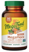 MegaFood MegaFlora Probiotic + Prebiotic + Turmeric