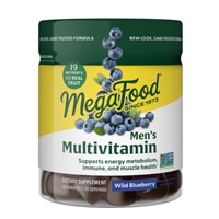 MegaFood Multivitamin for Men - Gummy Vitamins Wild Blueberry