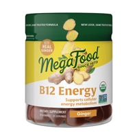 MegaFood Vitamin B12 Energy Gummies Ginger