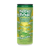 Melting Forest Mushroom D-Stress Sparkling Adaptogenic Drink Yuzu Lime