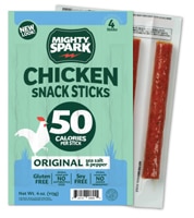 Mighty Spark Chicken Snack Sticks Original Sea Salt & Pepper