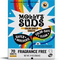 Molly's Suds Laundry Color Shield Washer Sheets Fragrance Free