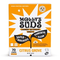 Molly's Suds Laundry Detergent Sheets 70 Loads Citrus Grove