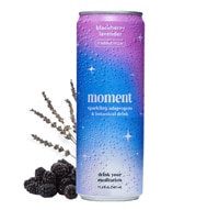 Moment Sparkling Adaptogens & Botanical Drink Blackberry Lavender