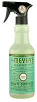 Mrs. Meyer's Clean Day Multi-Surface Everyday Cleaner Spray Bottle Basil