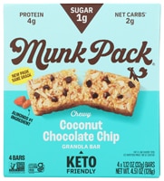 Munk Pack Gluten Free Chewy Granola Bar Coconut Chocolate Chip