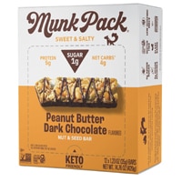 Munk Pack Keto Nut & Seed Bars Peanut Butter Dark Chocolate