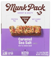 Munk Pack Nut & Seed Bar Gluten Free Keto Caramel Sea Salt