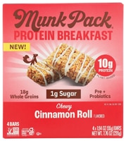 Munk Pack Probiotic Protein Breakfast Bar Chewy Cinnamon Roll