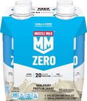 Muscle Milk Zero Non-Dairy Protein Shake Vanilla Crème