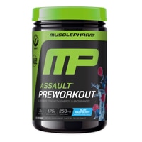 MusclePharm Assault Preworkout with Creatine - Informed Sport Certified - 30 Servings Blue Raspberry