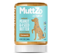 MuttZo Natural Peanut & 4 Seed Butter Dog Treat + Turmeric