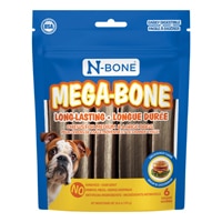 N-Bone MegaBone Dog Chew Natural Long-Lasting Cheeseburger