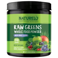 NATURELO Raw Greens Whole Food Powder Mixed Berry