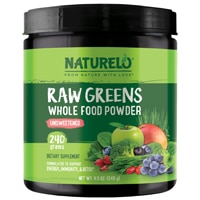 NATURELO Raw Greens Whole Food Powder Unsweetened