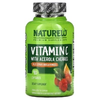 NATURELO Vitamin C with Acerola Cherries Plus Citrus Bioflavonoids