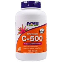 NOW Chewable C-500 Orange Juice