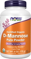 NOW Certified Organic D-Mannose Pure Powder