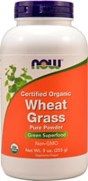 NOW Certified Organic Wheat Grass Pure Powder