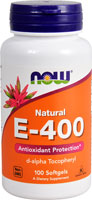 NOW E-400 d-alpha Tocopheryl