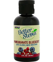 NOW Foods BetterStevia Liquid Sweetener Pomegranate Blueberry