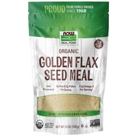 NOW Foods Certified Organic Golden Flax Seed Meal