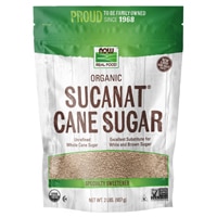 NOW Foods Certified Organic Sucanat Cane Sugar