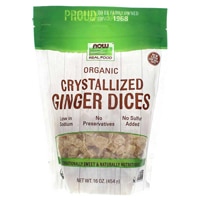 NOW Foods Organic Crystallized Ginger Dices