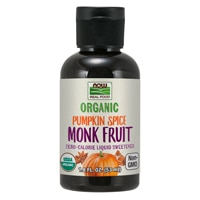 NOW Foods Organic Liquid Monk Fruit Pumpkin Spice