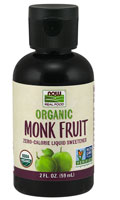 NOW Foods Organic Monk Fruit Zero Calorie Sweetener