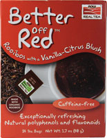 NOW Give A Tea Better Off Red Rooibos Tea with a Vanilla-Citrus Blush