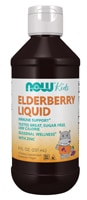 NOW Kids Elderberry Liquid Immune Support Vegan