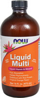 NOW Liquid Multi Iron Free Tropical Orange