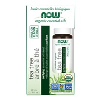 NOW Organic Essential Oil Roll-On - Tea Tree