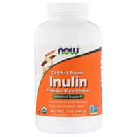 NOW Organic Inulin Prebiotic Pure Powder