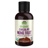 NOW Organic Liquid Monk Fruit Chocolate