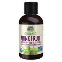 NOW Organic Monk Fruit Alcohol Free Zero Calorie Sweetener