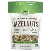 NOW Real Food Hazelnuts Dry Roasted & Unsalted