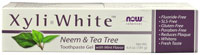 NOW Solutions Xyli White Neem & Tea Tree Toothpaste Gel Mint