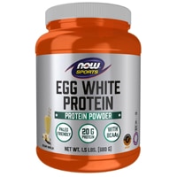 NOW Sports Eggwhite Protein Powder - Informed Sport Certified Creamy Vanilla