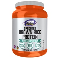 NOW Sports Sprouted Brown Rice Protein - Informed Sport Certified Unflavored