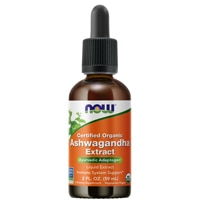 NOW Supplements Certified Organic Ashwagandha Liquid Extract