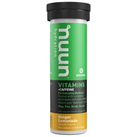 NUUN Vitamins + Caffeine Hydration Single Tube Ginger Lemonade