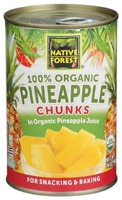 Native Forest 100% Organic Pineapple Chunks